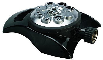 Orbit 96233 – Irrigatore a settori, 24.5 x 17 x 7 cm, Colore: Nero/Argento