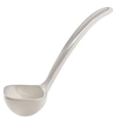 HENDI Sossenlöffel, Saucenlöffel, Schöpf- und Servierlöffel, SAN-Plastic, 0,04L, 180mm, Elfenbein