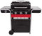Char-Broil Gas2Coal® 330 Hybrid Grill - 3 Brenner Gas & Kohlegrill mit Seitenbrenner, Schwarz. & Amazon Basics - Gasgrill-Abdeckung - Mittel, Schwarz