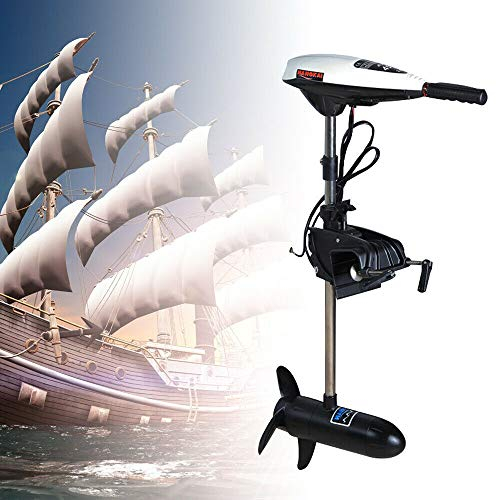 45LBS Außenbordmotor, Elektromotor Benzin-Bootsmotor 12V 552W Außenborder Bootsmotor für Schlauchboote, Fischerboote