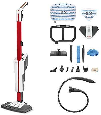Polti Vaporetto SV650 Style 2-in-1 Steam Mop with Handheld Cleaner, 19 Accessories