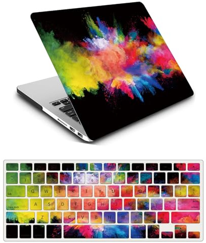Hülle Case Kompatibel mit MacBook Pro 16 Zoll 2020 Freisetzung A2141 mit Touch Bar and Touch ID, Ultradünne Plastik Hartschale Schutzhülle & Tastaturschutz, Farbenfroh
