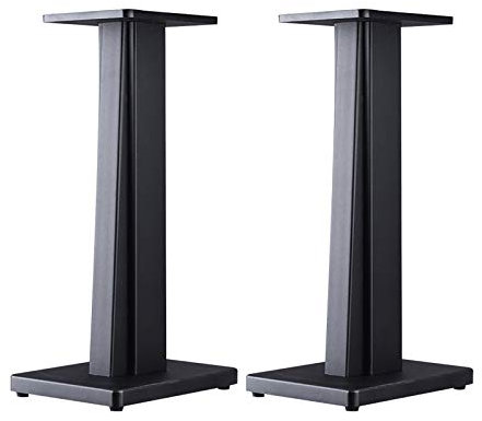 Pieds d'Enceintes Lot de 2 Supports d'enceintes en Bois, Colonne Creuse, possibilité de Remplissage de Sable en Option, réglage d'écoute améliorée, pour Enceintes d'étagère jusqu'à 50 LB