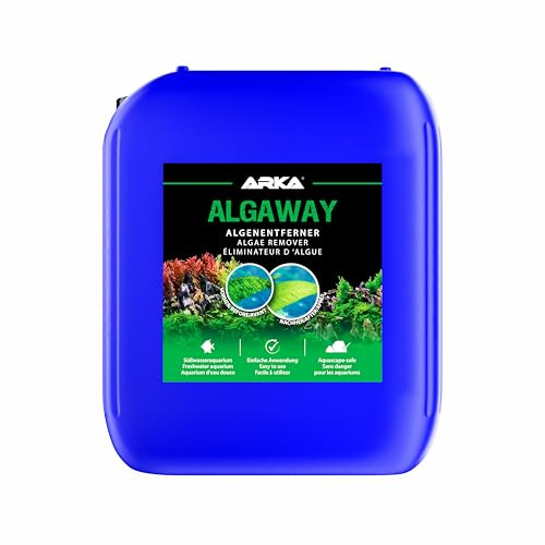 Eliminador de Algas para Acuario 5000 ml – ARKA Algaway – Tratamiento contra Algas filamentosas, Verdes y puntuales – sin Cobre y Seguro para Plantas – Agua Clara y Saludable – acuarios de Agua Dulce