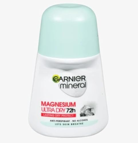 GARNIER DEO ROLL ON MAGNESIUM ULTRA DRY 72H 50 ML PACK OF 4