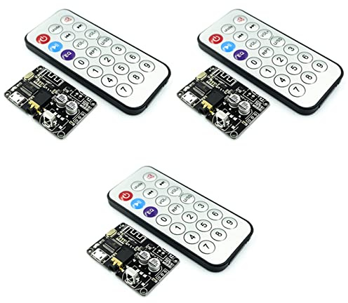 Giwnhvx 3 x Ricevitore Audio Scheda Bluetooth Perdite Bluetooth 5.0 MP3 Modulo Musica Stereo