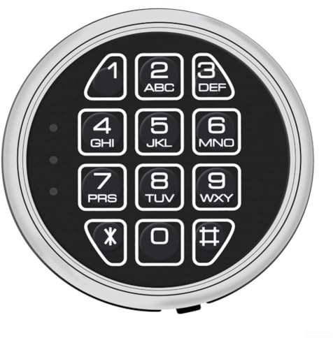 Hasaller Elektronische Tresorschlösser, elektronisches Passwortschloss, digitales Tastenfeld, elektronisches Tresorschloss, Ersatz-Set mit Überbrückungsschlüsseln, Magnetschlössern