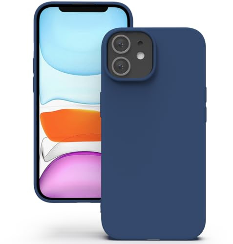 YATWIN Hülle für iPhone 11, Silikon Handyhülle mit Futter, 1mm Kamera und Displayschutz, Dünn & Leicht, Anti Kratzer Case, Blau