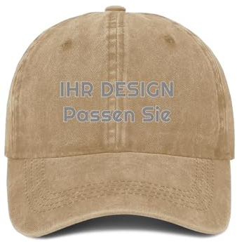 ROHBVMN Basecap personalisiert mit Foto/Logo/Text | Baseball Cap selbst gestalten | Trucker Cap für Männer & Frauen | personalisierte Kappe mit Namen | Mesh Cap verstellbar Schwarz
