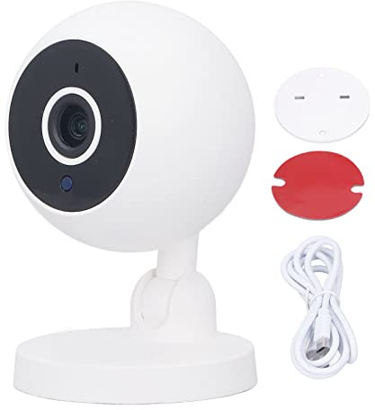 Telecamera di Sicurezza 1080P HD – Obiettivo 2 Milioni Pixel con Colori Vividi Immagini Nitide – Rotazione 360 Gradi Orizzontale 180 Gradi Verticale – Visione Notturna a Infrarossi