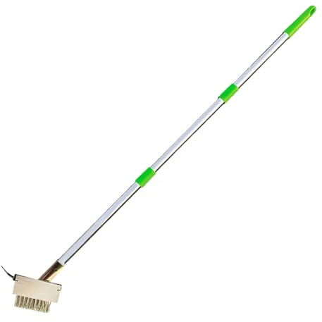 Herramienta de eliminación de musgo, extractor de césped | Cepillo limpiador de mortero con cable - Herramienta resistente para columnas, rascador de malas hierbas, gargantilla para césped, patio