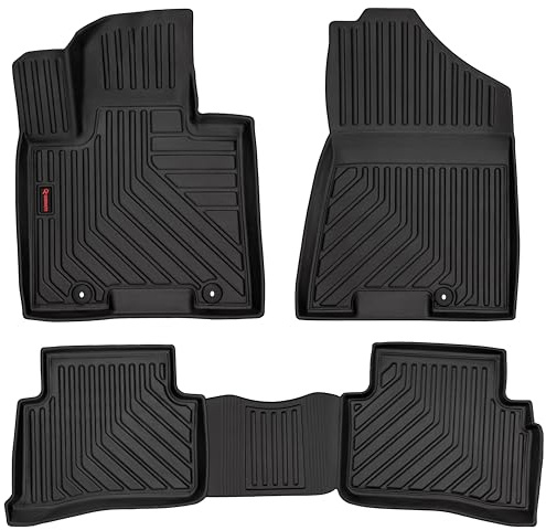 3D Gummi Fussmatten Auto - Automatten 4-teiliges Set - Allwetter Fußmatte Gummi - Antirutsch & Wasserfest Autoteppiche - passend für Kia Sportage III (2015-2021) / Hyundai Tucson (2015-2020)