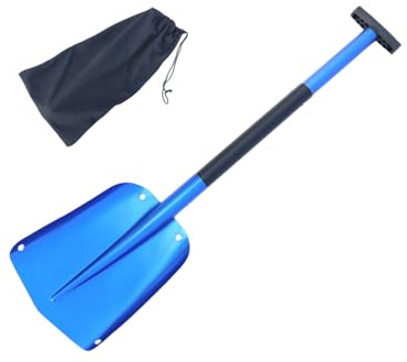 Pelle À Neige Pliable Portable avec Poignée Ergonomique pour Les Urgences D'allée Et De Randonnée Utilisation d'une Pelle en Aluminium Légère
