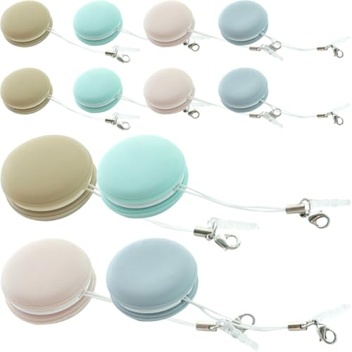 Panno Pulizia Schermo 12 Pezzi, Pp Silicone, Compatto Leggero | Riutilizzabile, Rimozione Polvere, per Occhiali da Sole e Telefono, da Borsa e Zaino