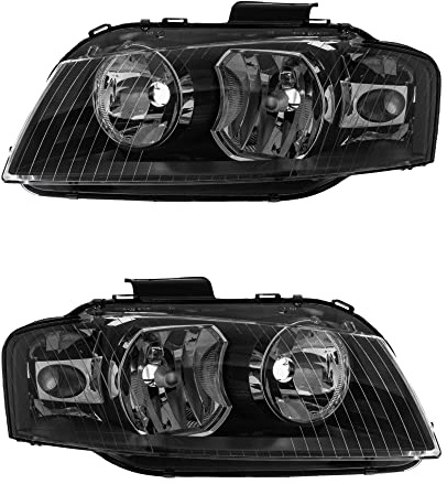 Halogen Scheinwerfersatz Scheinwerfer Satz Hauptscheinwerfer Set links und rechts H7/H7 Kunststoff passend für A3 8P1 8PA