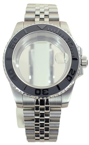 1st 40 mm klockfodral Rem 200M Vattentät for Eta2824 PT5000 Automatic Movt GMT SUB-fodral(53)