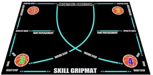 Basketträningsmatta För Barn Träningsutrustning För Bollsport | Basketboll Bollkontroll Matta För Ungdomar Vuxna Idrottare Tränare Fitnessentusiaster Idrottslärare Hemmabruk Gym Inomhus