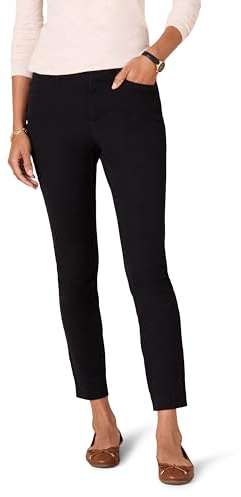 Amazon Essentials Solid Bi-Stretch ankelbyxa, svart (svart), 2