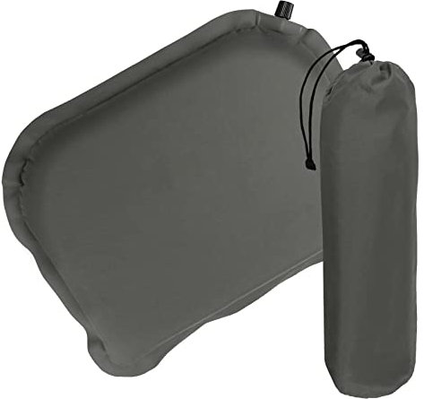 ALPIDEX Selbstaufblasendes Camping Sitzkissen 40 x 30 x 3,8 cm Stadion Thermo Kissen Isolierend Outdoor Sitzmatte Ultraleicht, Farbe:Stone Grey