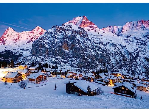 Ravensburger Puzzle - Berner Oberland, Mürren - 1000 Teile Puzzle, Beautiful Mountains Collection, für Erwachsene und Kinder ab 14 Jahren