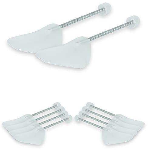 ZENO Plastic Shoe Stretchers 10 Pairs | Plastic Shoe Trees with Flexibility | Shoe Shapers for All UK Sizes | Maintain Size for Trainers, Sneakers & Shoes