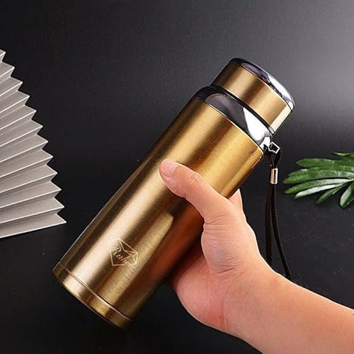 Rubee 1 Litre (1000ml) Thermo Drinking Flask/Vacuum Cup. Stainless Steel Flask for hot & Cold Drinks, Perfect for Camping/Walking