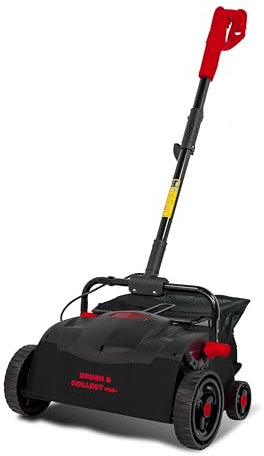 Artificial Grass Brush & Collect PRO PLUS, Electric Fake Grass/Lawn Sweeper Cleaner Machine, With Revolutionary Swing Arm Motion To Reach Under Trees & Bushes