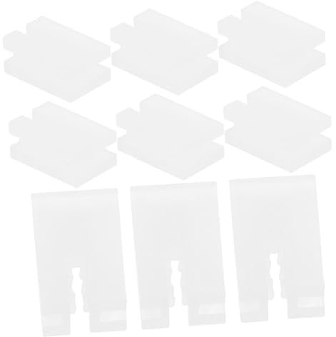 JECOMPRIS 10pcs Radiator Anti Vibration Inserts TPU Rubber Compact Universal Home Radiator Bracket Cover Protector Radiator Anti Vibration Hook Fitting(White)