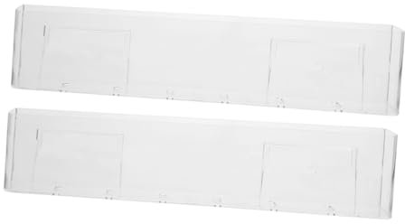 MOBUTOFU 2pcs Wall Mounted Cd Display Stand Acrylic Album Record Holder Shelf for Vinyl Record Storage for Living Wall Organization