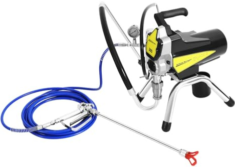 Airless färgspruta, 1 800 W, färgspraysystem, 3 300 PSI Airless Spray Painting Machine med sprutpistol, förlängningsstång och munstycke, färgspraysystem, väggfärg, för väggar, möbler, dörrar