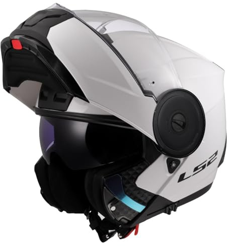 Casco Modular LS2 FF902 Scope II Blanco con Gafas Solar y pinlock Incluido (L 59/60)