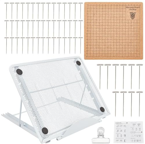 Set di tavole macramè – Utensili per tessitura macramè | macramè | Strumenti macramè | Set completo macramè, blocco all'uncinetto, design personalizzabile per intrecciare cordoncini