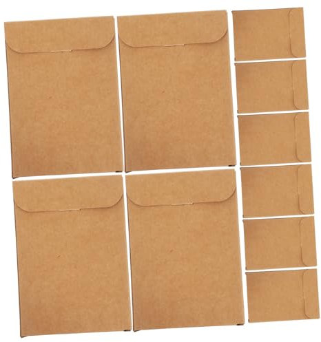 DEARMAMY 20stücke Kartonboxen Aus Kraftpapier Für Kartenversand Dokumentenbox Hülle Für Kleinunternehmensverpackungen Partygeschenke Fotorahmen Verpackung Für Versand