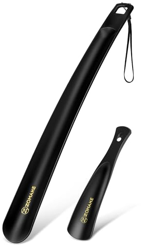 ZOMAKE Calzascarpe Lungo, Calza Scarpe Lungo Plastica 41cm, Calzante per Scarpe Corto 19cm per Uomini Donne Anziani Bambini (2 Pezzi)