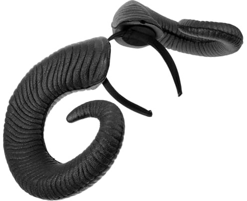 ELAYARD Schwarzes Horn Stirnband für Erwachsene Kreativer Halloween Kopfschmuck Komfortables Party Haarreif für Kostüm Cosplay und Festliche Anlässe