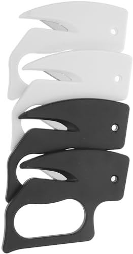 EXHUMKY 4 Pezzi Taglierina Sicura Portatile per Pacchi e Lettere Cutter Compatto con Presa Ergonomica Affettatrice Piccola per Casa e Ufficio Apripacco e Tagliacarta Multiuso