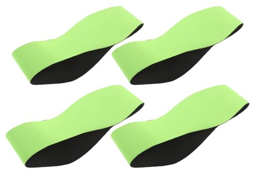 SOPOTUTU 4 Pezzi 4 Pezzi Fascia per le Orecchie da Nuoto in Neoprene, Protezione Auricolare Regolabile per Piscina e Doccia, Fascia Sportiva Verde L, Attrezzatura da Nuoto per Uomo e Donna