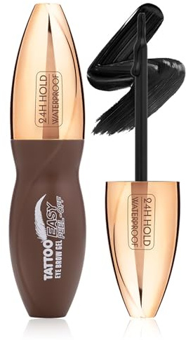EONFAVE Augenbrauen Gel Peel Off, Brow Tint langanhaltend, Augenbrauenfarbe wasserfest & wischfest, natürliches Ergebnis, gleichmäßige Färbung, einfach abziehbar, 13 ml