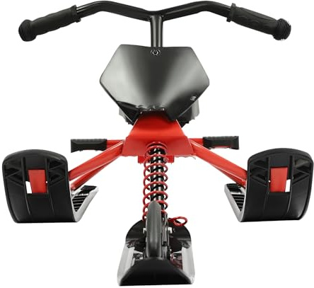 Luge directionnelle pour enfants avec frein et corde de traction, rembourrage réglable, haute capacité de charge de 80 kg, design robuste en fer et polyéthylène, pour s'amuser en hiver et les