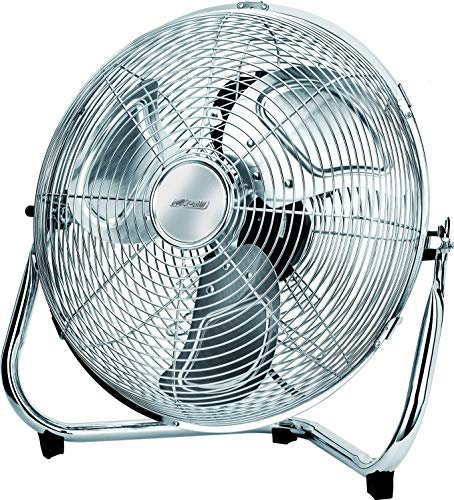 MPM MWP-04 Ventilador industrial suelo cuerpo metal, 3 aspas metálicas 35cm, 3 velocidades, potente motor silencioso 60W