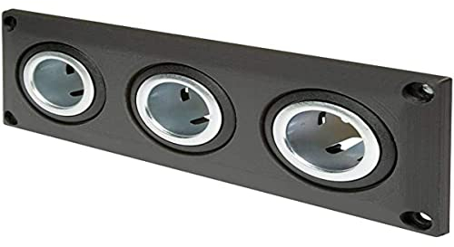 ProCar Einbausteckdose mit 3 Powersteckdosen Belastbarkeit Strom max.=20 A 12 V, 24 V