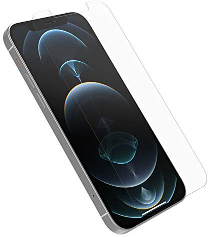 OtterBox Alpha Glass Screen Protector for iPhone 12 / iPhone 12 Pro, Tempered Glass, x2 Scratch Protection, Non-Retail Packaging