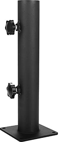 VANROUG Robuster quadratischer Sonnenschirmständer Sonnenschirmfuß aus Stahl mit verstellbarem Knauf, schirmfuß Garten,Decks, Terrasse, Vordach, Pavillon, Markise etc.…
