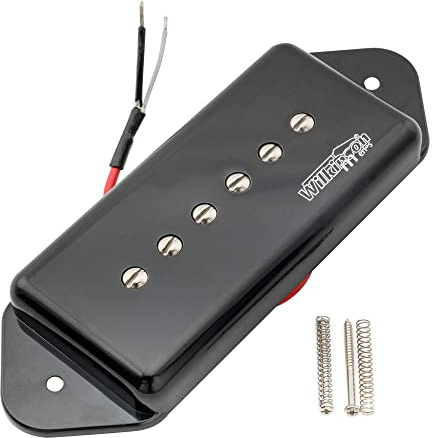 Wilkinson M Series WO90 Keramik P90 Dogear Hals Tonabnehmer Pickup Schwarz | für LP SG E-Gitarre
