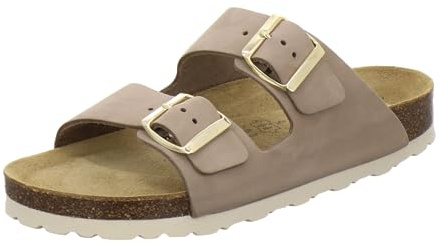 AFS-skor 2100, fashionabla damsandaletter, hög kvalitet, äkta läder, tillverkade i Tyskland, sand nubuck, 40 EU