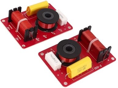 Motoforti Universal 2-Way Speaker Crossover Filters Frequency Divider, 2 Pcs