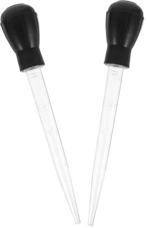UTHCLO 2stücke Spritzaufsatz Für Hochwertiger Öl-tropfer Für Marinaden Für Barbecue Und Thanksgiving Injektor Für Gleichmäßige Ölverteilung