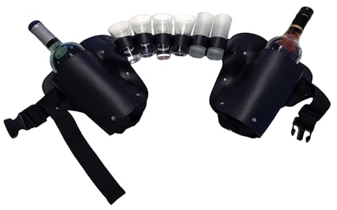 Ceinture de support de canette de bière | Ceinture d'étui à bière réglable avec sangle de taille | Porte-bouteille de soda à 6 packs, Taignage de porte-boissons pour hommes, parfait pour les barbecues