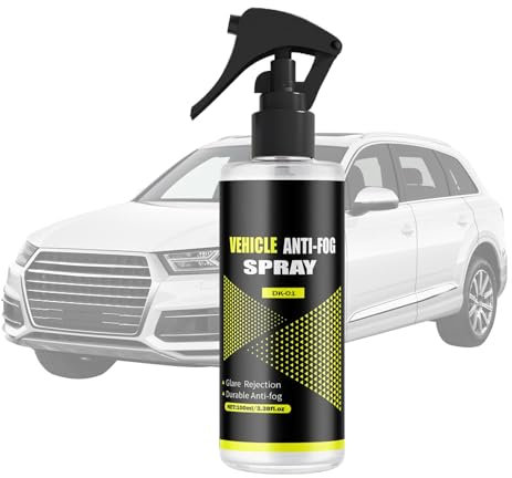 Spray per parabrezza del veicolo, spray antipioggia, 100 ml, trattamento per vetri auto, soluzione anti d'acqua, protezione per visibilità migliorata, cura 'auto per la guida