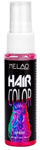 Pink Hair Dye Temporary Hair Colour Spray, Pink Coloured Hair Spray, Washable Semi-Permanent Hair Colour for Instant Styling
